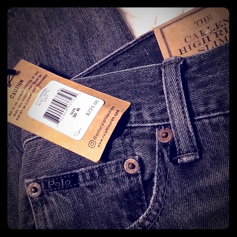 Ralph Lauren Callen high rise slim jeans.